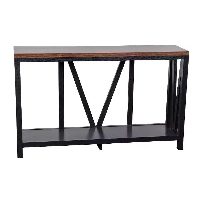 Flash Furniture Charlotte Modern 2-Tier Farmhouse Entryway Living Room Console Accent Table